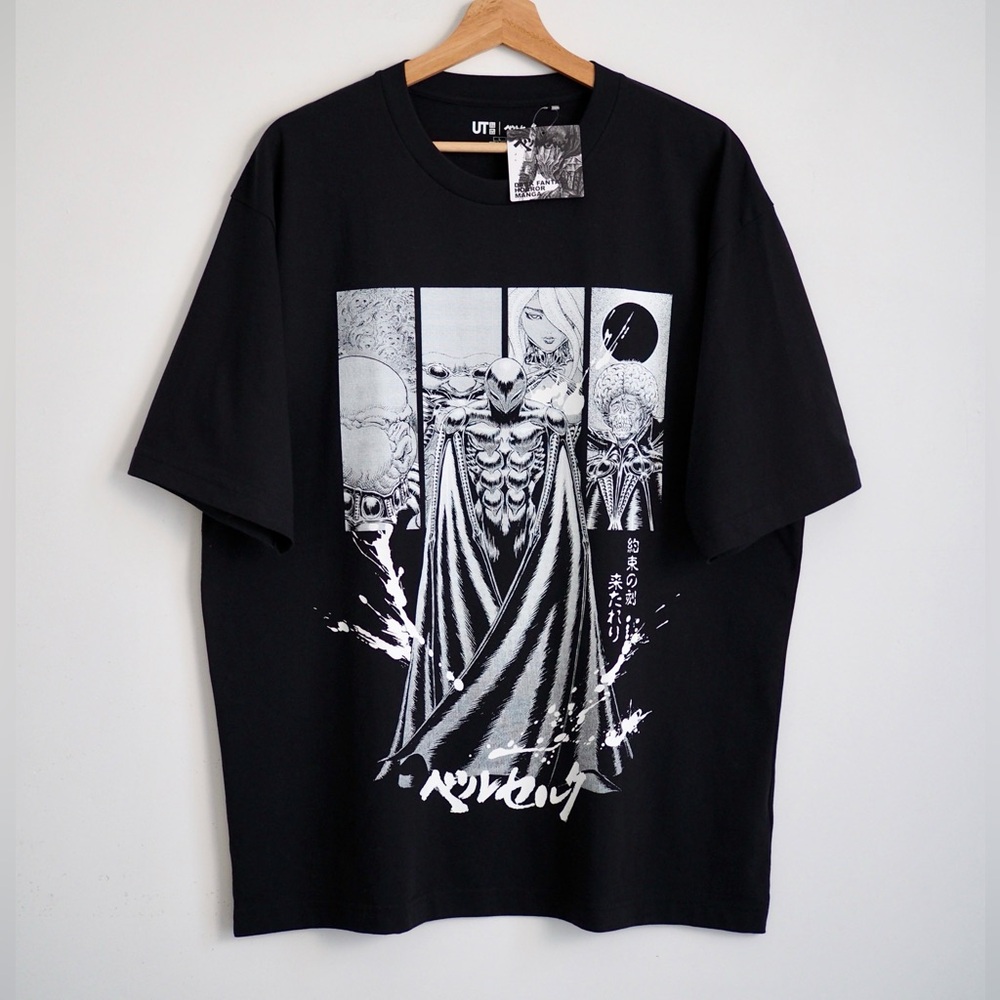 Manga curation dark fantasy horror berserk uniqlo t shirt new
